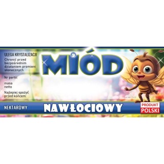 Paczka etykiet na miód nawłociowy (100szt) - wzór E426