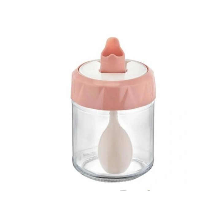 SŁOIK 210 ML Z NABIERAKIEM/ŁYŻECZKĄ DO MIODU