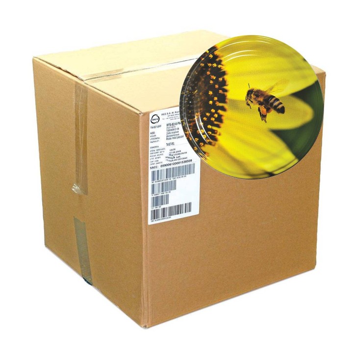 Karton zbiorczy (740 szt.) dużych nakrętek - wzór KND94