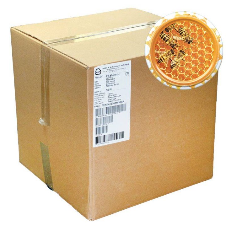 Karton zbiorczy (1310 szt.) małych nakrętek - wzór KNM63