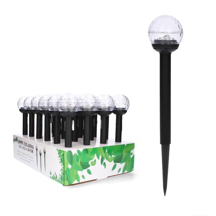 LAMPA SOLARNA MULTICOLOR 6,5 x 6,5 x 34 CM