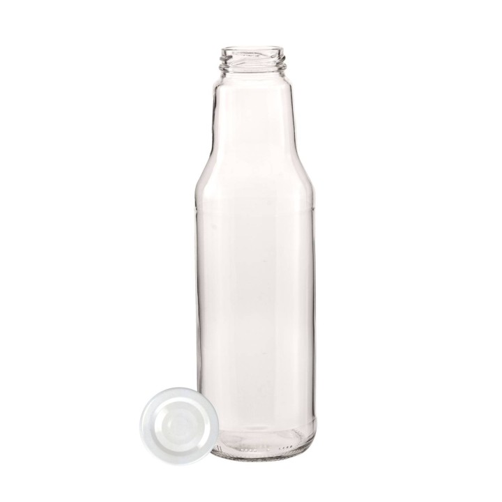 Butelka sok 750 ml + nakrętka biała