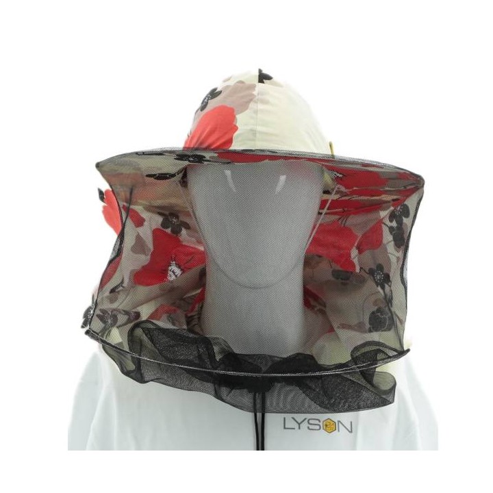 Kapelusz pszczelarski w kwiaty (bawełna, płótno) - 6032_K