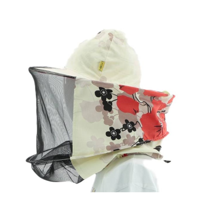 Kapelusz pszczelarski w kwiaty (bawełna, płótno) - 6032_K