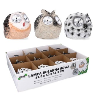 LAMPA SOLARNA SOWA 11,5 x 10 x 11,2 cm