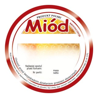 Etykiety OKRĄGŁE średnica 9cm (100szt) - wzór E401