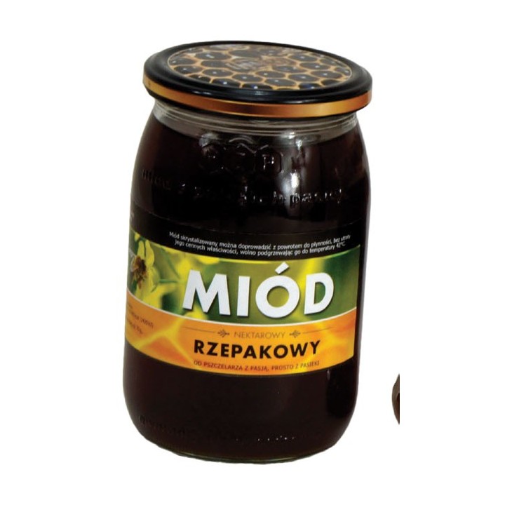 Paczka etykiet z kontretykietą na miód rzepakowy (100szt) - wzór E1204