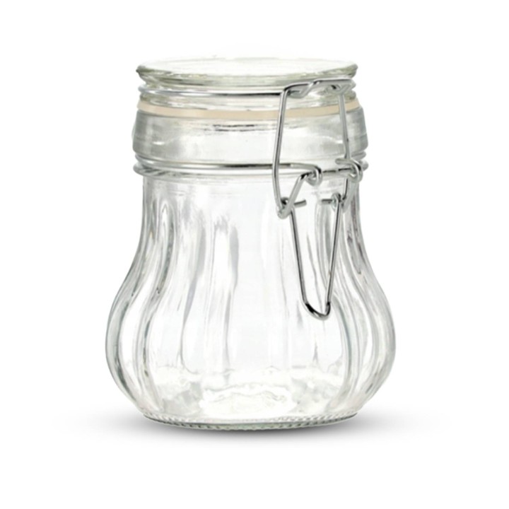 Słoiczek 180 ml okrągły z zapięciem mechanicznym  (1szt) - wzór IDE8079