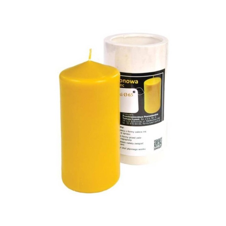 Silikonowa forma na świece - Słupek gładki (13,5 cm) - wzór FS54