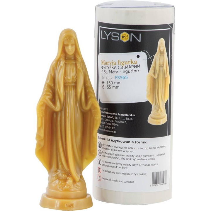 Silikonowa forma na świece - Maryja - wzór FS565