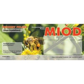 Paczka etykiet na miód – wzór E9