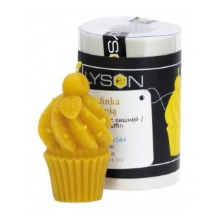 Silikonowa forma na świece - Muffinka z wiśnią - wzór FS544