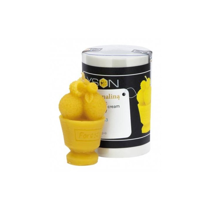 Silikonowa forma na świece - Lody z maliną - wzór FS543