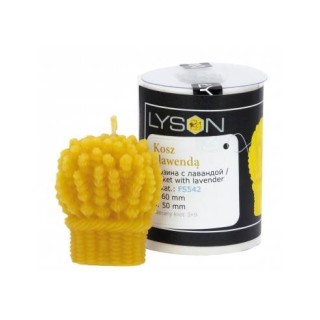 Silikonowa forma na świece - Kosz z lawendą - wzór FS542