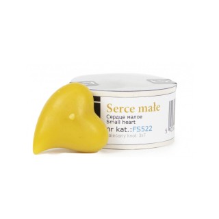 Silikonowa forma na świece - serce małe - wzór FS522