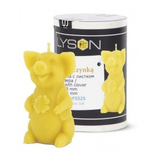 Silikonowa forma na świece - Świnka z koniczynką - wzór FS525