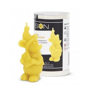 Silikonowa forma na świece - Myszka z prezentami - wzór FS531