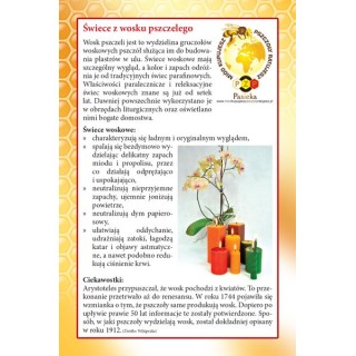 Ulotki informacyjne o świecach "Świece woskowe" (20szt) - U66