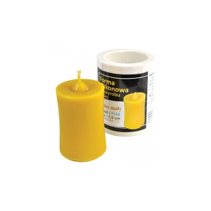 Silikonowa forma na świece - Walec mały - wzór F156