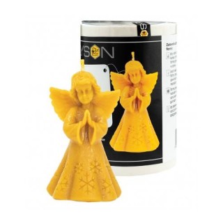 Silikonowa forma na świece - Anioł ze śnieżynką duży - wzór FS491