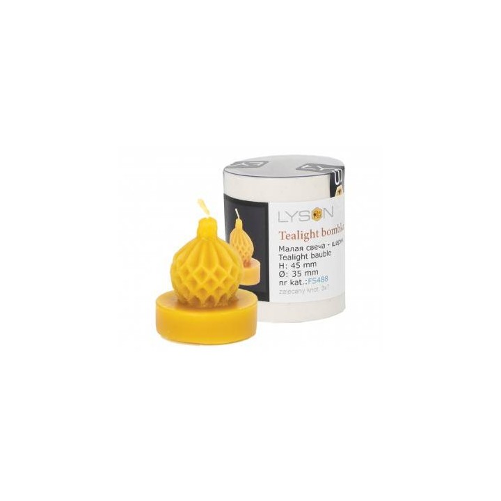 Silikonowa forma na świece - Tealight bombka - wzór FS488