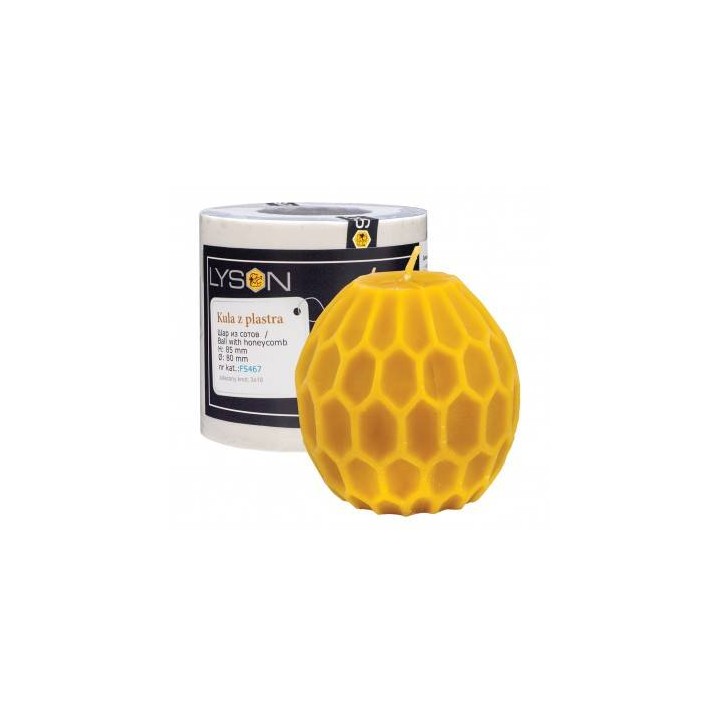 Silikonowa forma na świece - Kula z plastra - wzór FS467