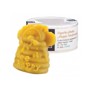 Silikonowa forma na świece - Niedźwiadek "bee happy" - wzór FS465