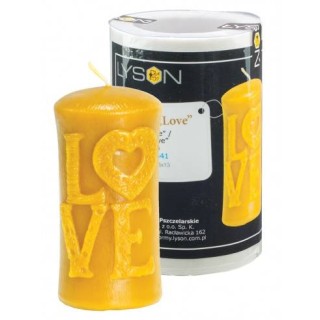 Silikonowa forma na świece - Świeca LOVE - wzór FS441