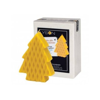 Silikonowa forma na świece - Choinka płaska ze wzorem - wzór FS428