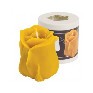 Silikonowa forma na świece - Róża - wzór FS409