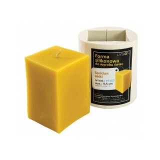 Silikonowa forma na świece - Sześcian niski - wzór FS153