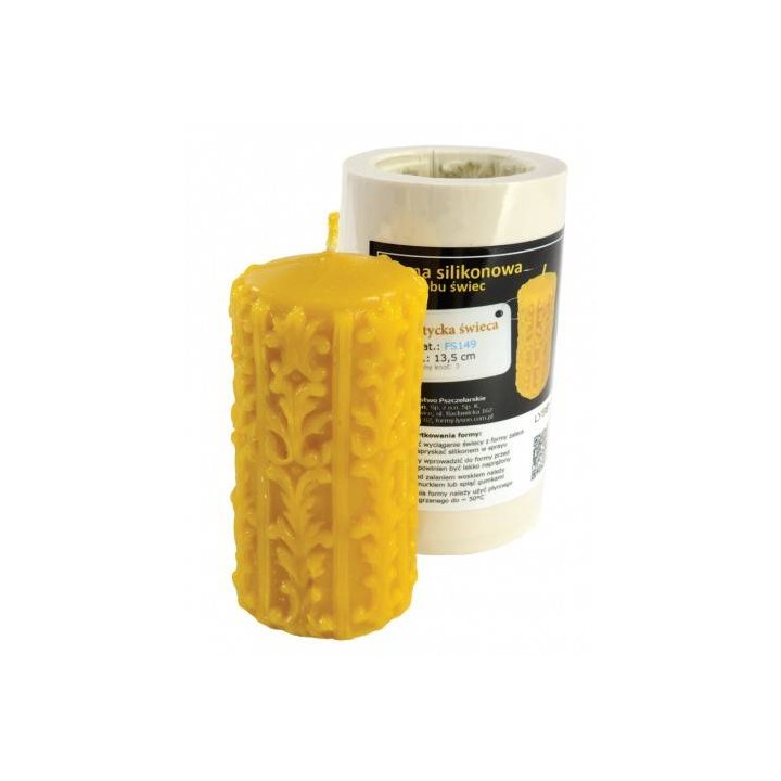Silikonowa forma na świecę - Walec celtycka świeca - wzór FS149