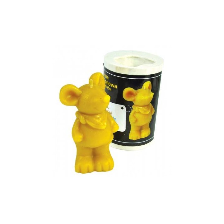 Silikonowa forma na świece - Myszka z chustką - wzór FS120