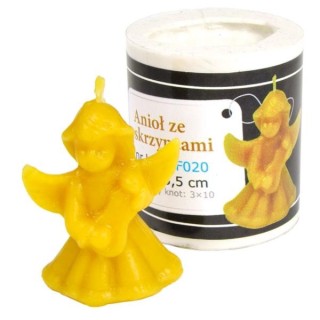 Silikonowa forma na świece - Anioł ze skrzypcami - wzór F020