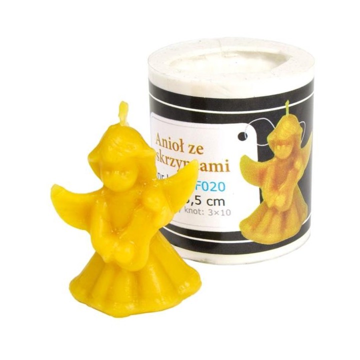 Silikonowa forma na świece - Anioł ze skrzypcami - wzór F020