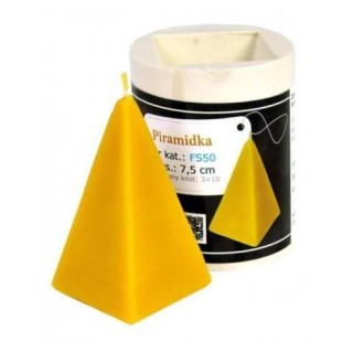Silikonowa forma na świece - Piramidka - wzór FS50