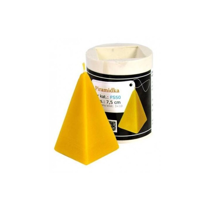 Silikonowa forma na świece - Piramidka - wzór FS50