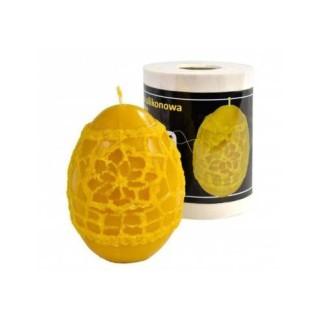 Silikonowa forma na świece - Jajko z koronką - wzór FS66