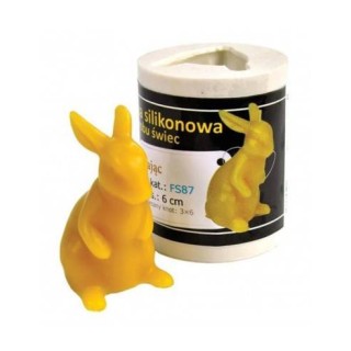 Silikonowa forma na świece - Zając - wzór FS87