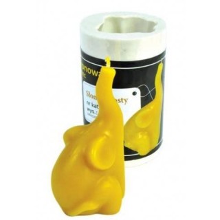 Silikonowa forma na świece - Słonik prosty - wzór FS96