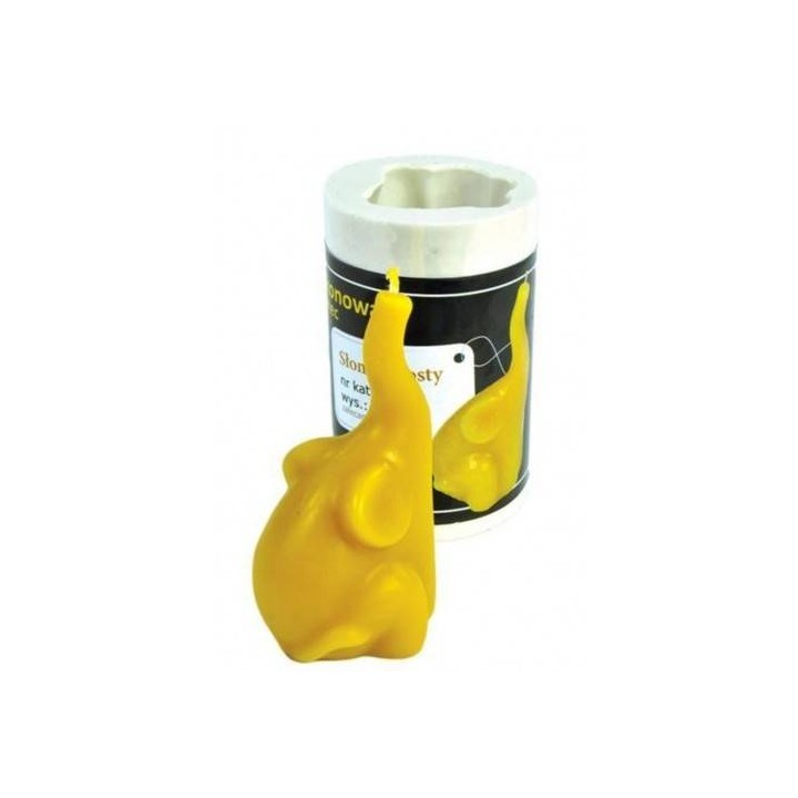 Silikonowa forma na świece - Słonik prosty - wzór FS96