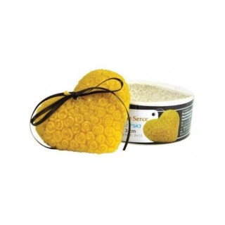 Silikonowa forma na świece - Różane serce - wzór FS43