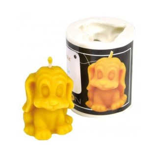 Silikonowa forma na świece - Piesek z dużymi oczami - wzór F134