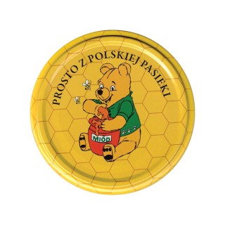 Paczka DUŻYCH nakrętek na słoiki z miodem (50szt) - wzór ND106