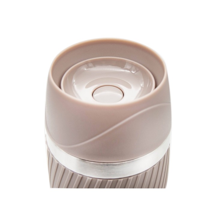 KUBEK TERMICZNY TERMOS Z KLIKIEM 350ML - SZARY MH 3225