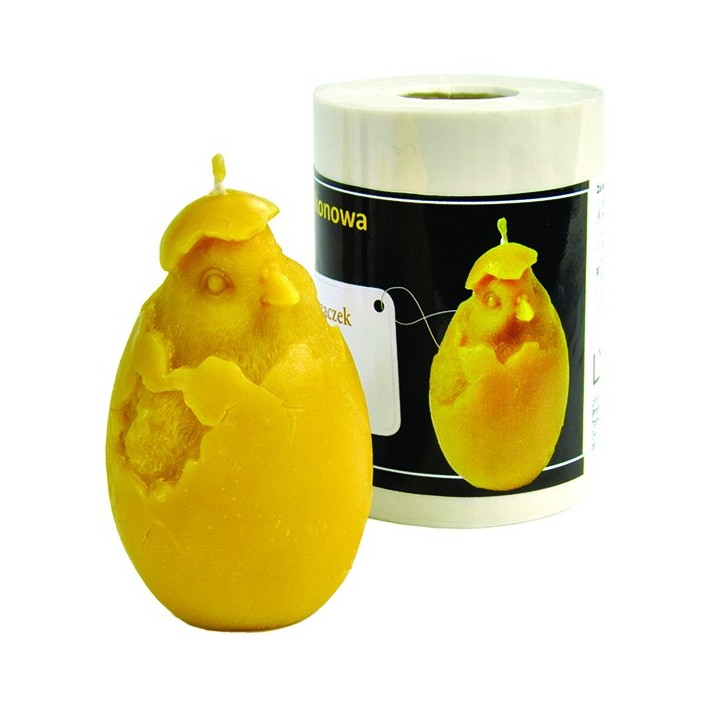 Silikonowa forma na świece "Kurczaczek w jajku" - wzór FS74