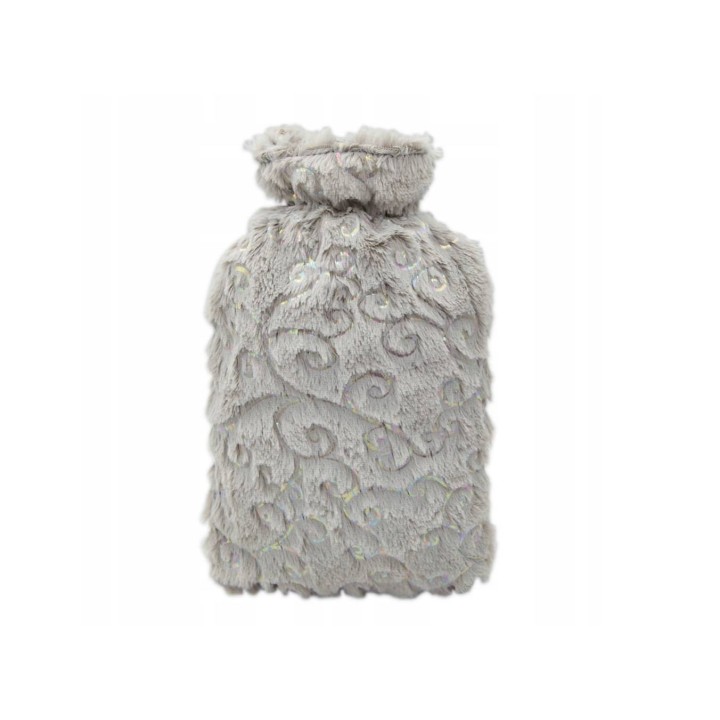 TERMOFOR GUMOWY/OGRZEWACZ 2L W POKROWCU WZORKI SZARY 1633