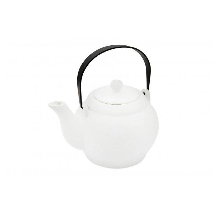 DZBANEK Z ZAPARZACZEM DO HERBARTY/ZIÓŁ 0,9L - BIAŁY 08-A620