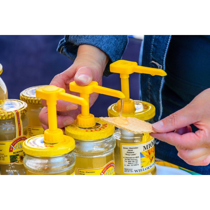 Dozownik plastikowy do miodu z nakrętkami (1szt) - DOZ1