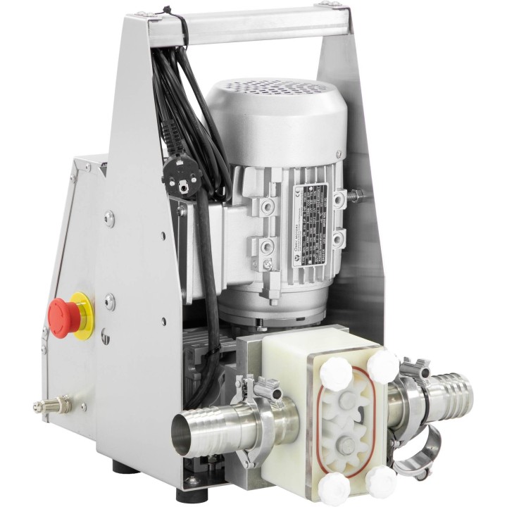 Urządzenie ssąco-tłoczące do kremowania i przepompowywania miodu 230V / 0,55kW, moduł zębaty, wersja kompaktowa